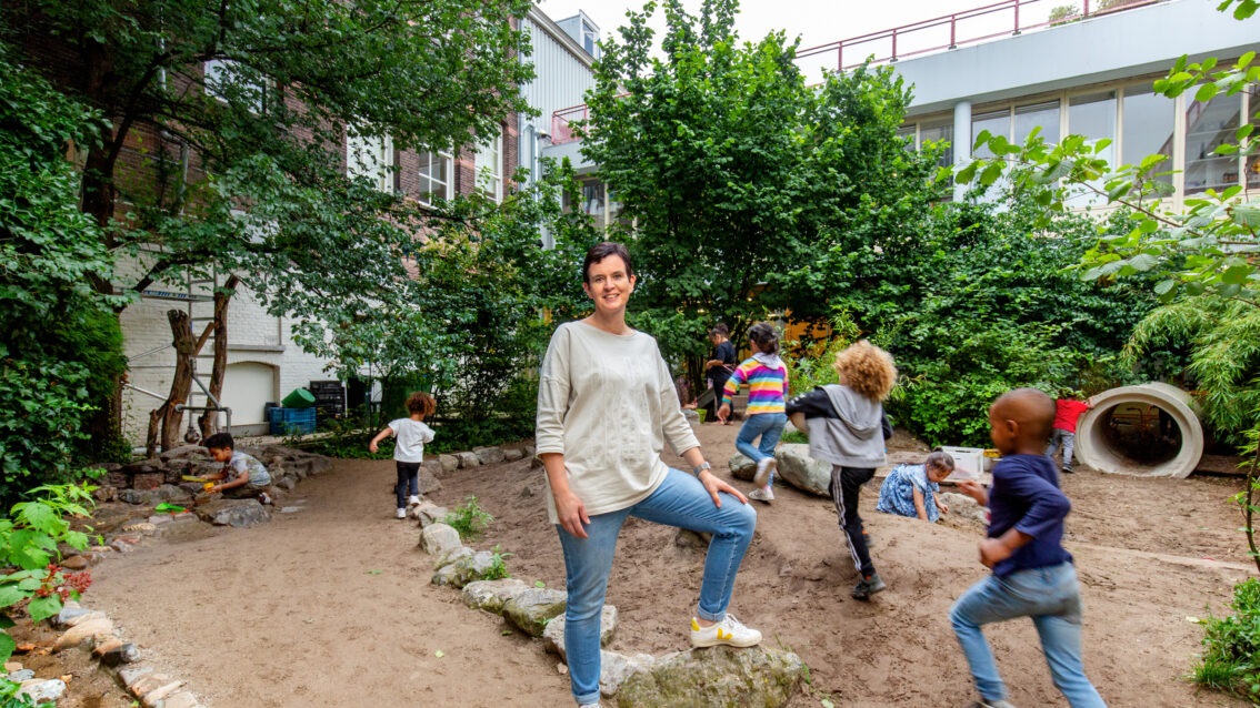 groenblauwe schoolpleinen Rotterdam 