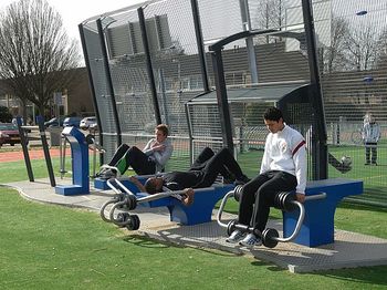 Sportpoint: Buitenfitness met gewichten