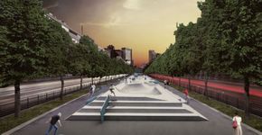 Nieuwe skatepark Westblaak in Rotterdam klaar voor gebruik