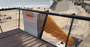 Nieuwe strandglijbaan Vlissingen al na een uur gesloten