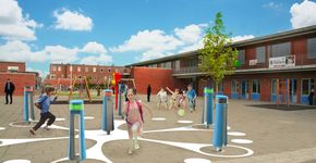 Hypermodern schoolplein voor Julianaschool in Rijssen