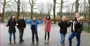 Kinderen ontwerpen JOGG schoolplein Breda