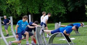 Workout op vier vierkante meter